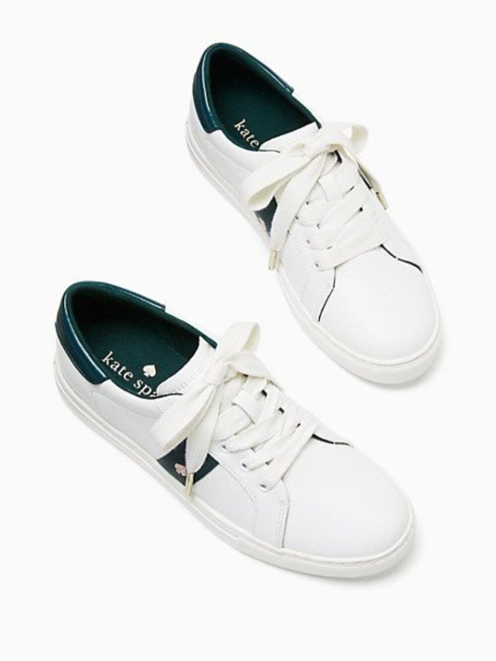 Kate Spade Iggy Sneakers In Optic White/Peacock Sapphire  Size 6.5B